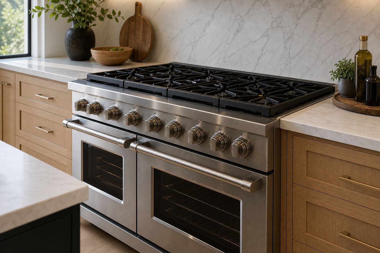 Viking professional range repair in a Sausalito kitchen
